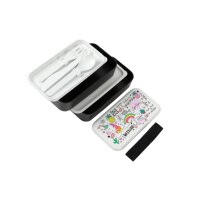 I-DRINK Lunchbox Unicorn ID7007 mit Trennwand und Besteck