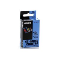 CASIO Beschriftungsband XR-18BU 18mm/8m schwarz/blau