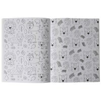 ROOST Malbuch Doodle A4 B212 2 Stück assortiert