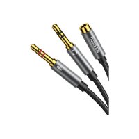UGREEN Audio Cable 3.5mm Fem./2 Male 20899 aluminum Case,...