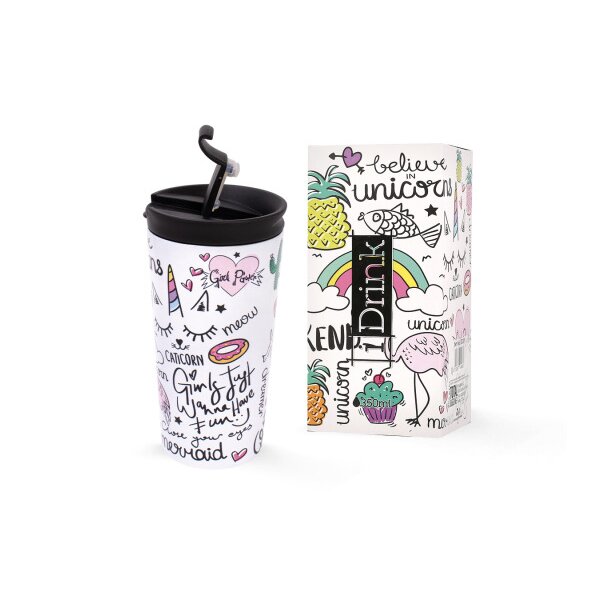I-DRINK Trinkbecher 350ml ID0205 Unicorn