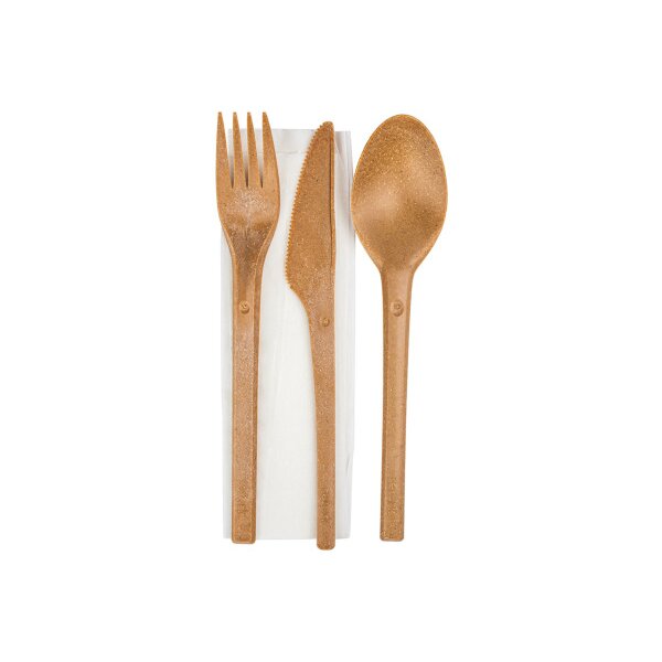 REFORK Set de couverts 3 pcs 5444.3006.25 marron, 25 pcs.