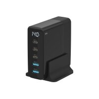 SITECOM 140W PD Desktop Charger CH-1004 with LED display