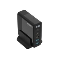 SITECOM 140W PD Desktop Charger CH-1004 with LED display