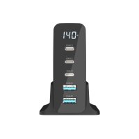 SITECOM 140W PD Desktop Charger CH-1004 with LED display