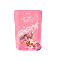 LINDT Lindor Boules 659347 Fraise & Crème 200g