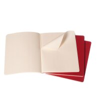 MOLESKINE Cahier XL 25x19cm 931076 ligné, rouge 3...