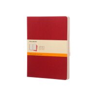 MOLESKINE Notizheft Cahier XL 25x19cm 931076 liniert, rot...