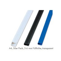 FELLOWES Rail de serrage A4 5383401 transparent 3-6mm, 50...