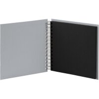 RÖSSLER Fotoalbum 18x18cm 1329452175 stone/schwarz
