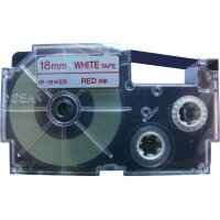CASIO Beschriftungsband XR-18WER 18mm/8m rot/weiss
