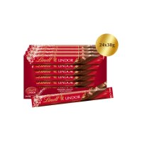 LINDT Schokoladenriegel 631318 Lindor Milch 24x38g