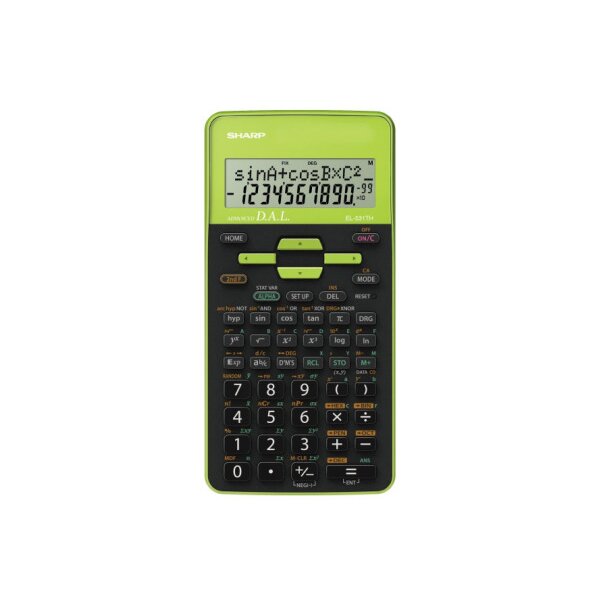 SHARP Calculatrice 531TH-GR vert