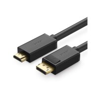 UGREEN Cable DP Male to HDMI Male 10239 1.5m, Black