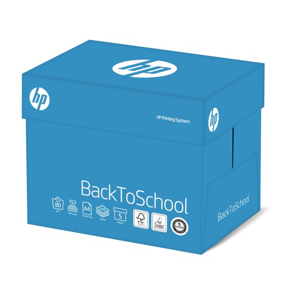 HP Back to School Businesspapier weiss A4 80g - 1 Karton (2500 Blatt)