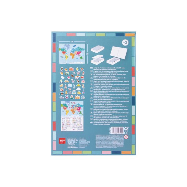 APLI KIDS Magnetspiel Weltkarte 16494 40-teilig