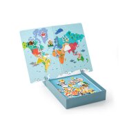 APLI KIDS Magnetspiel Weltkarte 16494 40-teilig