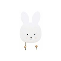JABADABADO Wandhaken Hase 26x15cm S1010 weiss