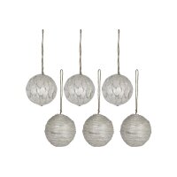 EGLO Fleurs séchées boules 428173 argent 6...