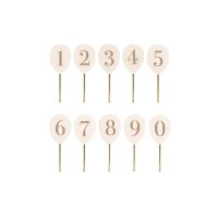 JABADABADO Zahlenballons 4.3x1x11.3cm T303 0-9, Holz