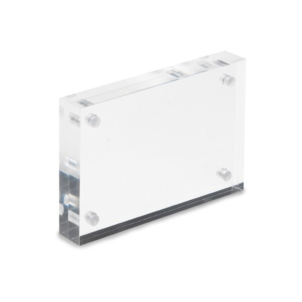 DEFLECTO Bloc acryl aimant 95x65mm MCHBC11 transparent 2x7.5mm