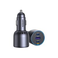 UGREEN Fast Car Charger 75W 3-Port 35024 2x USB-C, 1x USB-A
