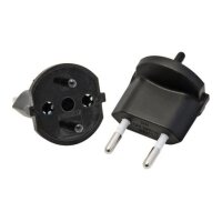 S-ELECTRO Adaptateur fixe SchuKo-CH 4.135802 noir,...