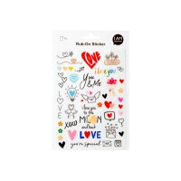 I AM CREATIVE Rub on Sticker A5 4010.6 Love