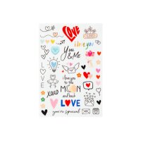 I AM CREATIVE Rub on Sticker A5 4010.6 Love