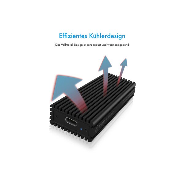 ICY BOX External Case M.2 NVMe IB-1816M-C31 USB-C 3.1 G2 blk