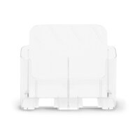 DEFLECTO Prospekthalter A4 74501 transparent hoch 2...