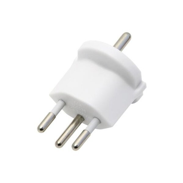 S-ELECTRO Fix-Adapter SchuKo-CH 4.107439 weiss, 3-polig