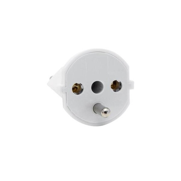 S-ELECTRO Fix-Adapter SchuKo-CH 4.107439 weiss, 3-polig