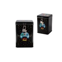 I-TOTAL Spardose mit Schloss 15x10cm XL2292 Lets play
