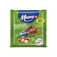 MUNZ Schokoladenriegel 00891 Haselnuss 5x23g