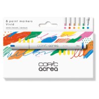 COPIC Marker acrea Set Vivid 20077601 6 couleurs