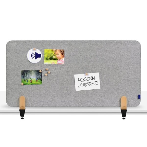 LEGAMASTER Tischtrennwand 120x60cm 7-209811 ELEMENTS, grau