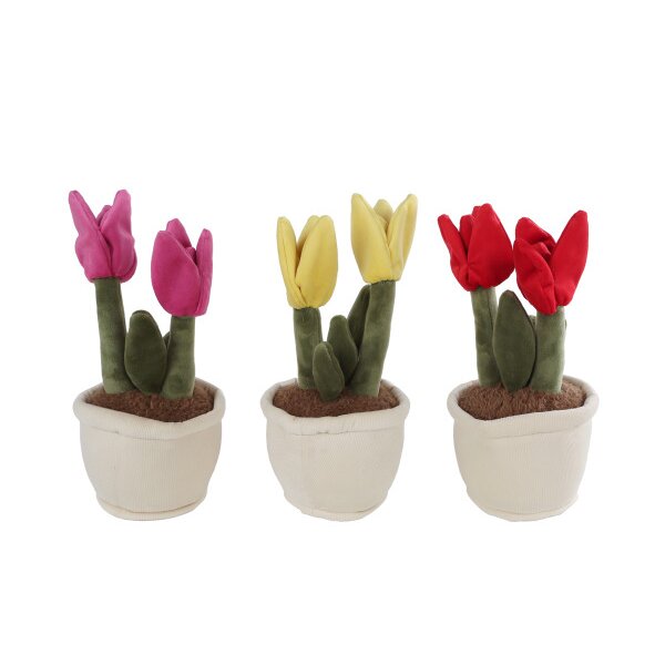 ROOST Plüsch Tulpe 27cm 660627 assortiert