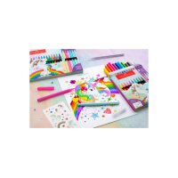 FABER-CASTELL Filzstifte Einhorn 554213 inkl. Sticker 13 Stück