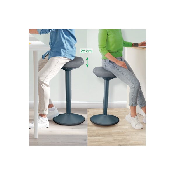 LEITZ Tabourets de bar Ergo Acitv 6545-00-89 gris