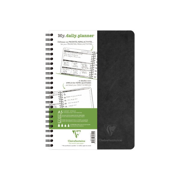 BIELLA Agenda AgeBag non dat&eacute; 782391C my Daily 125 feuilles noir A5