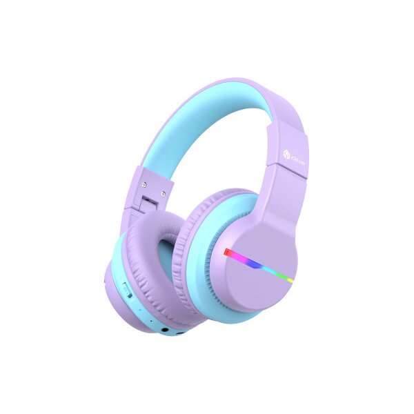 ICLEVER Kids Bluetooth Headphones C03-1702N-33 BTH12, LED, 55h, purple