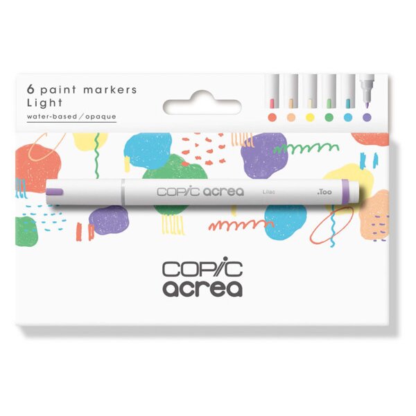 COPIC Marker acrea Set Light 20077602 6 couleurs