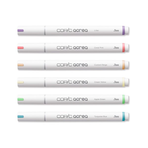 COPIC Marker acrea Set Light 20077602 6 couleurs