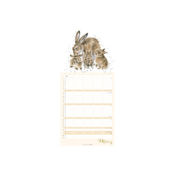 WEINGARTEN Familienplaner 2027 3312171+27 Happy Family 22x48cm