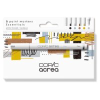 COPIC Marker acrea Set Essentials 20077600 6 couleurs