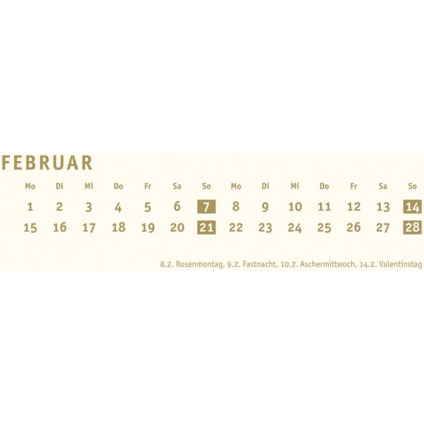 HEYE Bastelkalender 2027 22993+27 gold 21x29.7cm