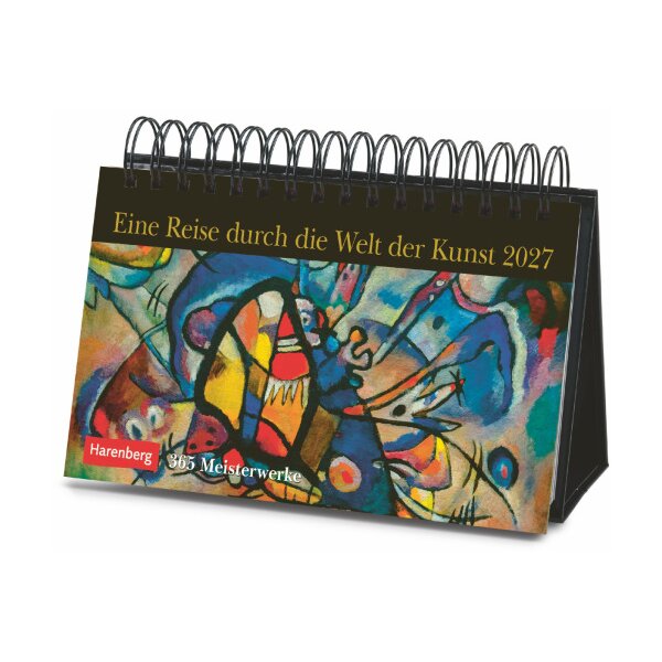 HARENBERG Calendrier de bureau 2027 3309805+27 Kunst 23x17cm