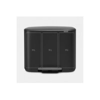 BRABANTIA Treteimer BO 121104 3x11 L schwarz matt