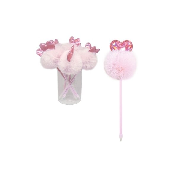 ROOST Stylo avec POMPOM BP-016 Coeur